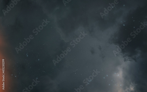 3D illustration of nebula starfield in deep space. 5K realistic science fiction art. Elements of image provided by Nasa