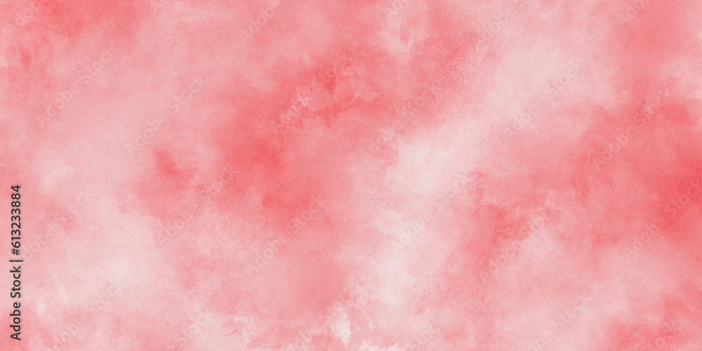 Beautiful decorative and lovely Soft Pink grunge watercolor texture with high resolution and cloudy stains used as wallpaper, cover, presentation, decoration, card, banner and design.