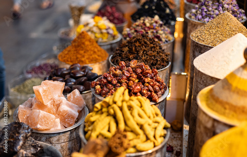 Photography United Arab Emirates, Dubai district Deira, spice market, April 2023