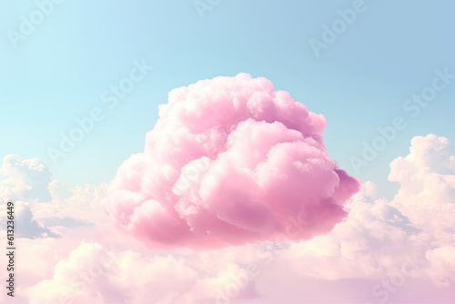 Pink Aesthetic Wallpaper with Dreamy Clouds - Dreamy Background for Your Home, Generative AI