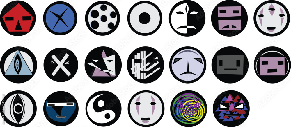 Abstract Face shapes Abstract Face shapes