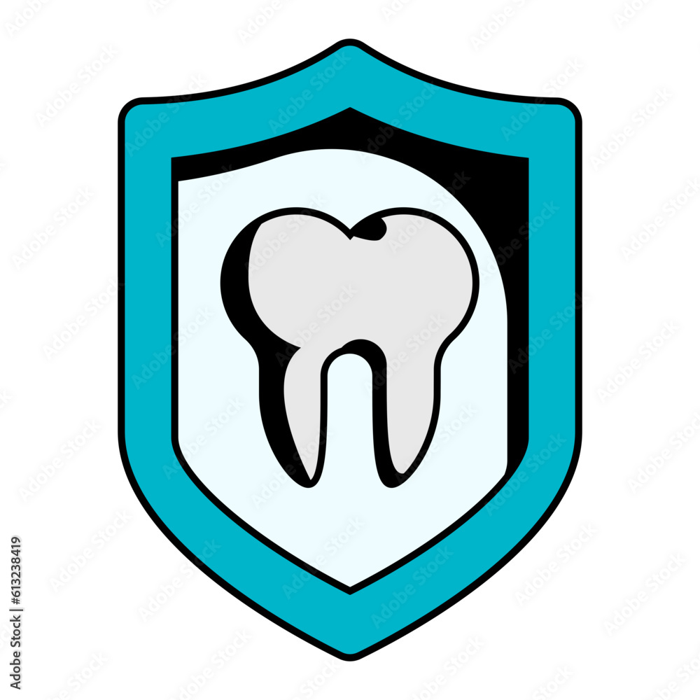 Dental treatment covered in insurance concept, Teeth Loss Protection vector icon design, Dentures symbol,Oral Healthcare sign, Dental instrument stock illustration Dental treatment covered in insurance concept, Teeth Loss Protection vector icon design, Dentures symbol,Oral Healthcare sign, Dental instrument stock illustration