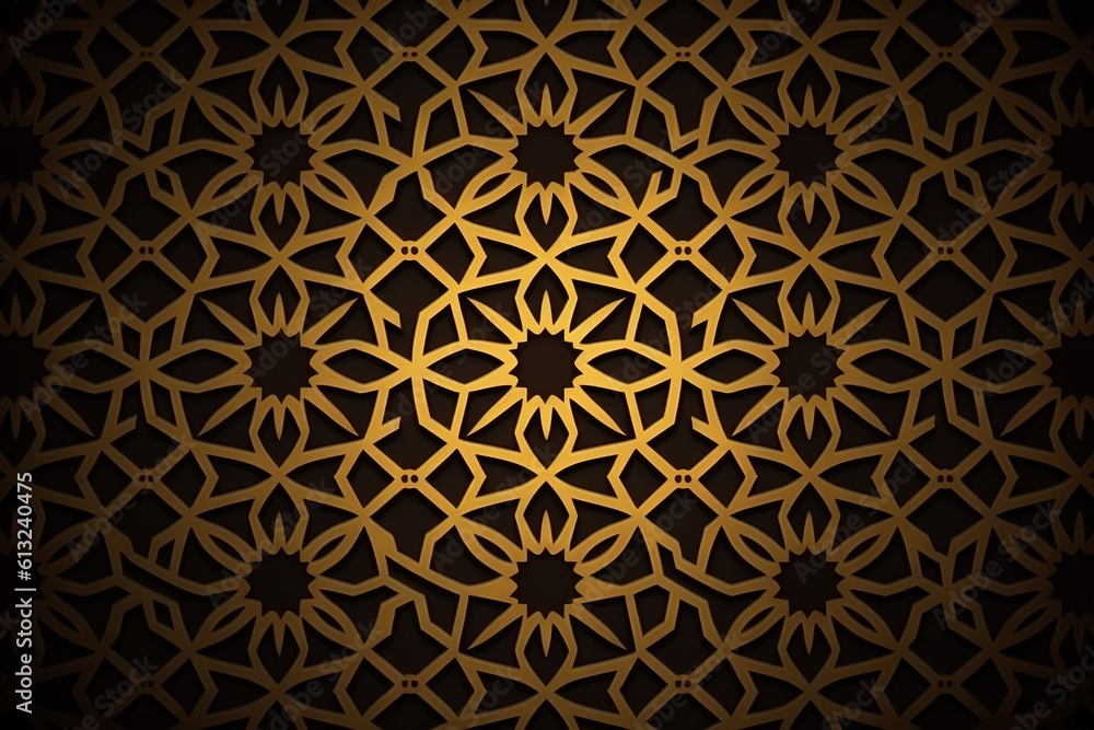 An Islamic Arabian pattern background generated by AI An Islamic Arabian pattern background generated by AI