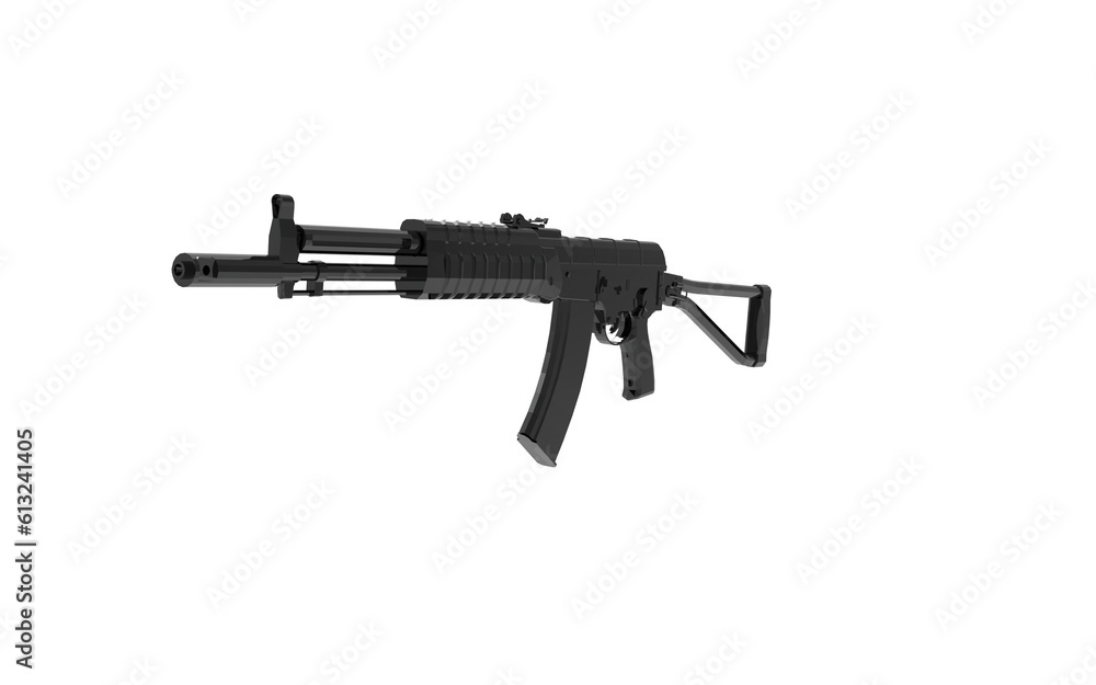 rifle isolated on white