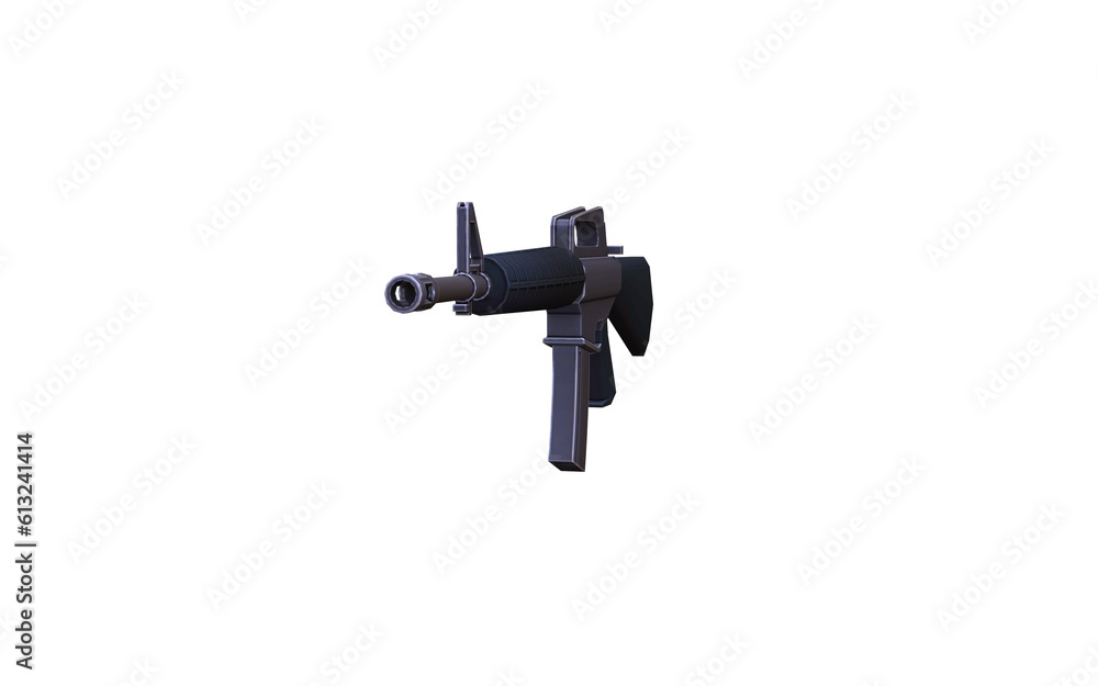 M16 rifle gun isolated on white background M16 rifle gun isolated on white background