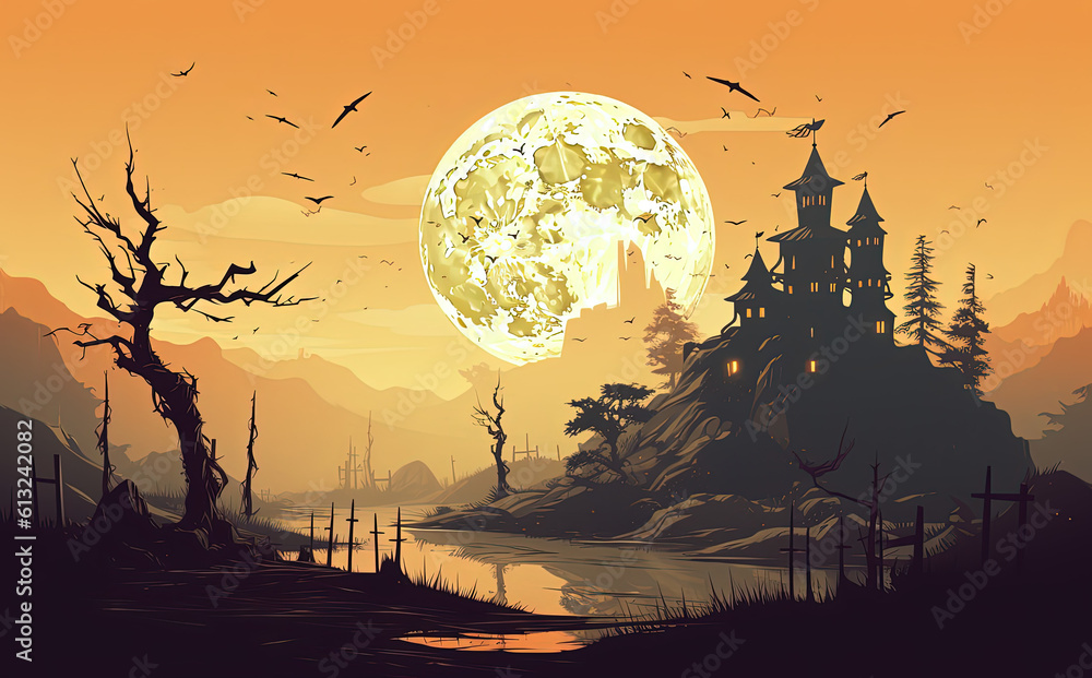 Halloween Full Moon Enchantment