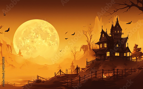 Halloween Full Moon Enchantment © FloxyArt