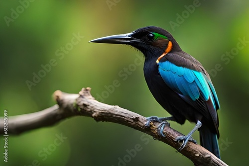 kingfisher on a branch generated by Ai