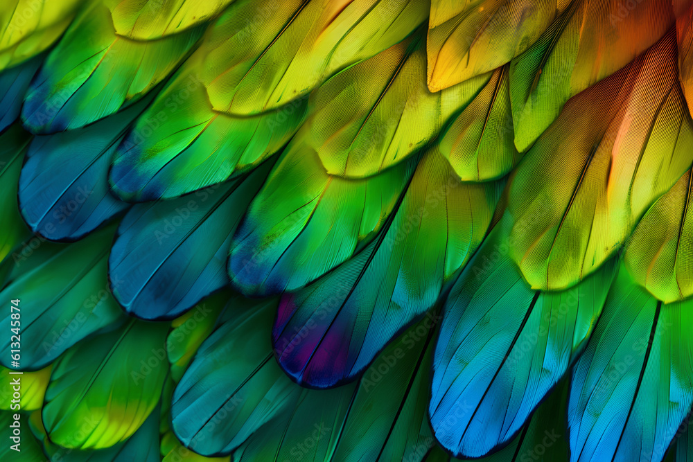 Closeup Butterfly Wing Rainbow Colors Closeup Butterfly Wing Rainbow Colors
