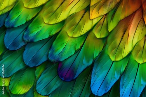 Closeup Butterfly Wing Rainbow Colors © Andreas
