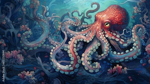 A Colorful Octopus Adventure © Jardel Bassi