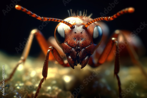 Macro closeup of an ant