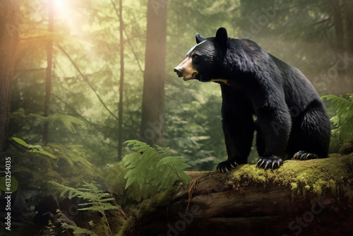 Black bear roaming the forest © Jeremy
