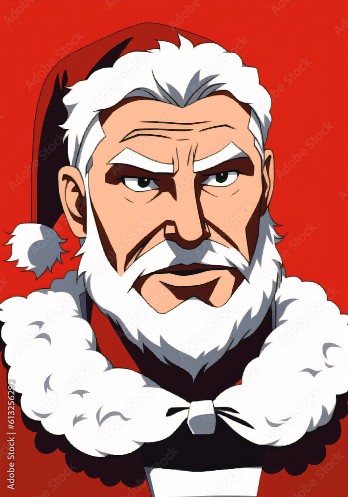 Santa claus. Portrait of elderly man in santa costume. Generative AI. Santa claus. Portrait of elderly man in santa costume. Generative AI.