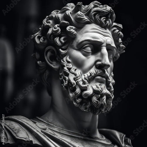 Leinwand Poster Marcus Aurelius statue, Stoics and stoicism motivational  and inspirational quot