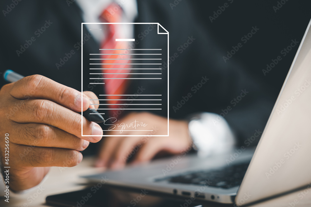 Electronic signature concept and technology for paperless offices ...