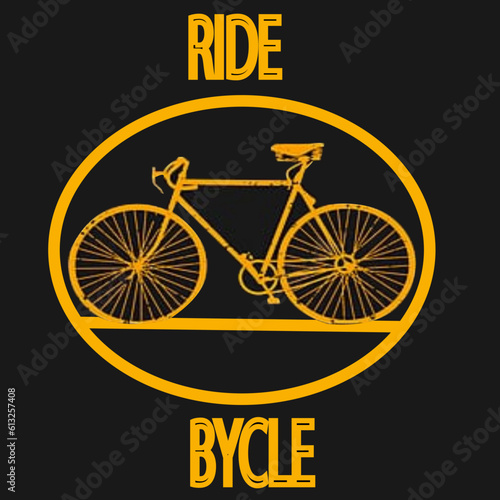 bike on a vector