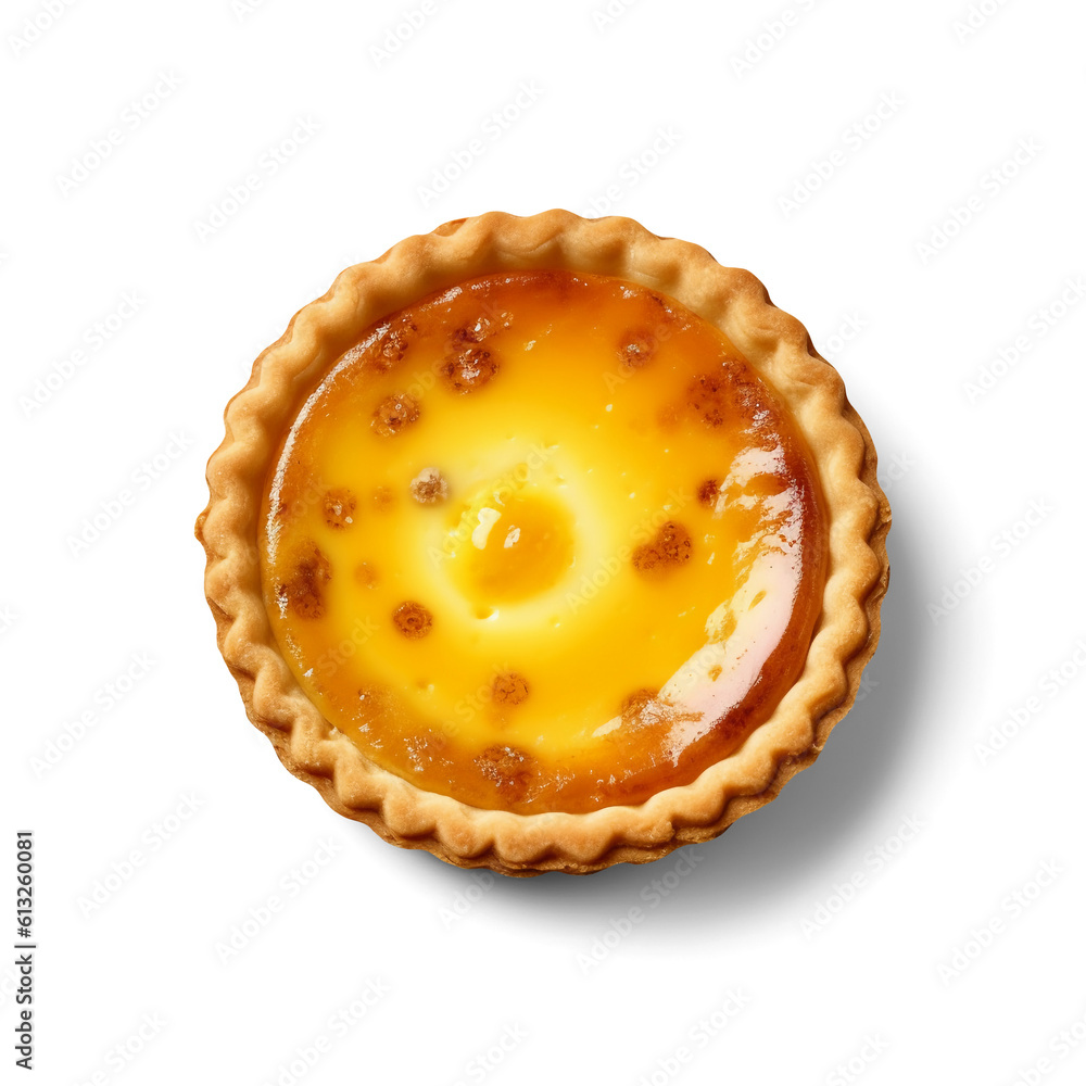 Egg tart isolated on transparent or white background, png Egg tart isolated on transparent or white background, png