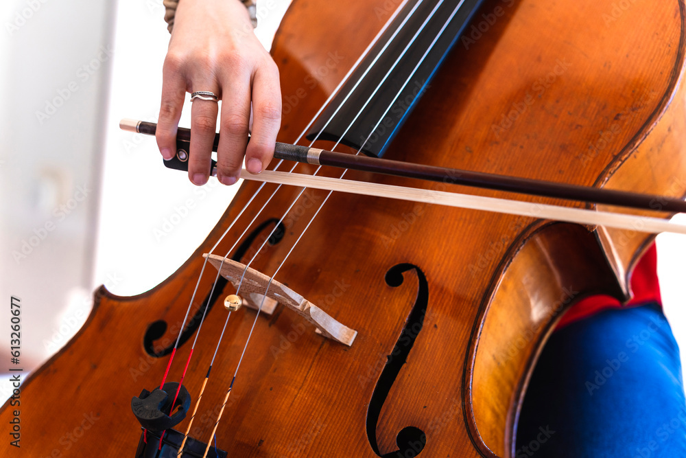 Home Study: Young Cellist Perfecting Her Craft for Concert Home Study: Young Cellist Perfecting Her Craft for Concert
