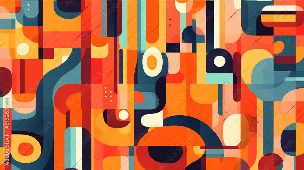 Obraz premium vintage style abstract wallpaper, generative ai