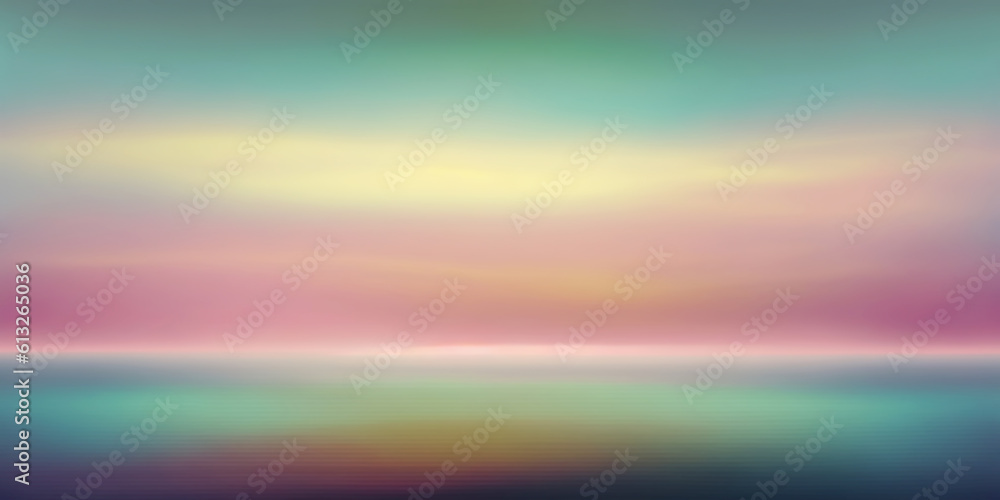 Ai generated illustration abstract sea background of nature in pastel soft colors