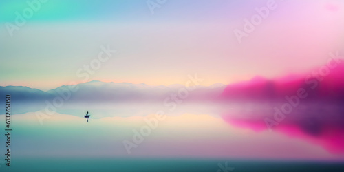 Ai generated illustration abstract sea background of nature in pastel soft colors