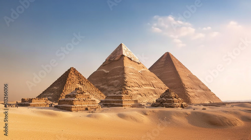 Renowned Egyptian pyramids Generative AI