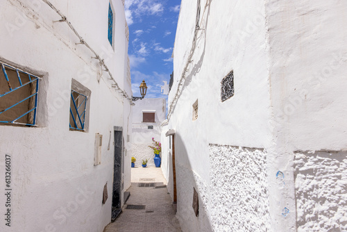 Street view and architecture in the Kasbah of the Udayas in the Moroccan capital Rabat © 5-Birds Photograpy