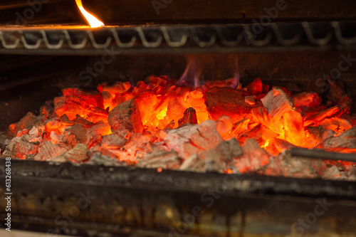 coal coals in barbecue