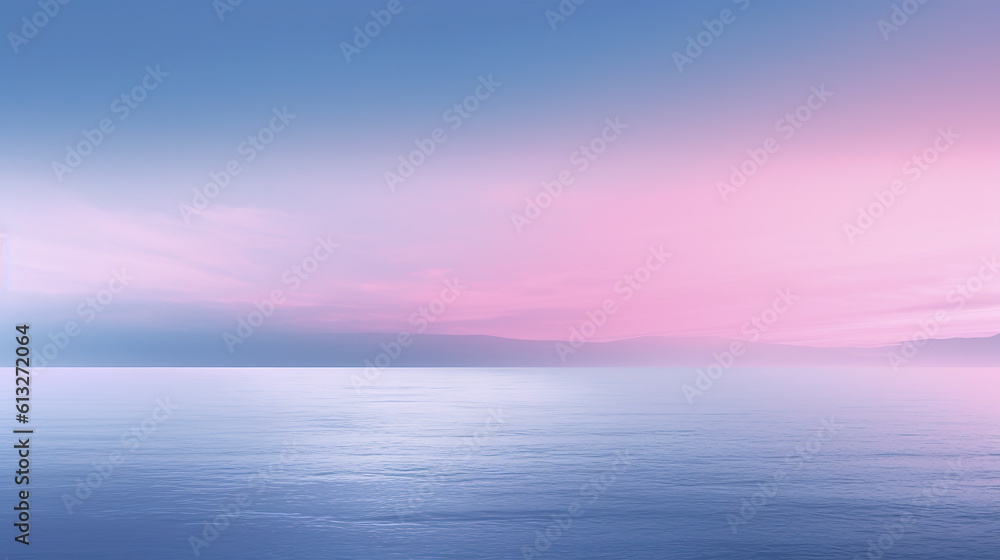 Sunset, sunrise over the sea wallpaper,  blue sky and sea, Abstract colorful background, generative ai