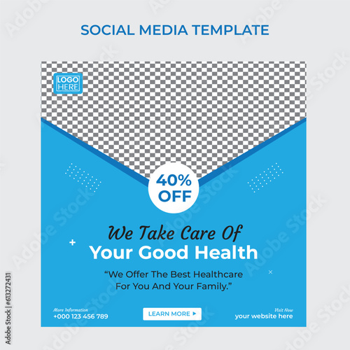 Healthcare Social Media Post Design Layout