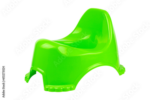 baby potty, plastic baby potty isolated from the background