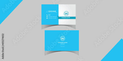 Modern Business card, visiting card and awesome calling card design and template