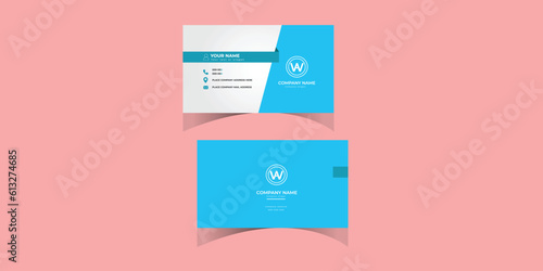 Modern Business card, visiting card and awesome calling card design and template