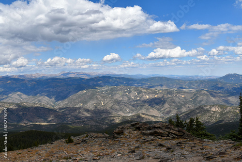 mountains and clouds