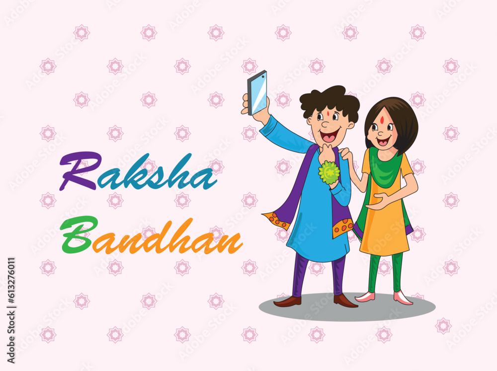 Happy Raksha Bandhan poster invitation card Happy Raksha Bandhan poster invitation card