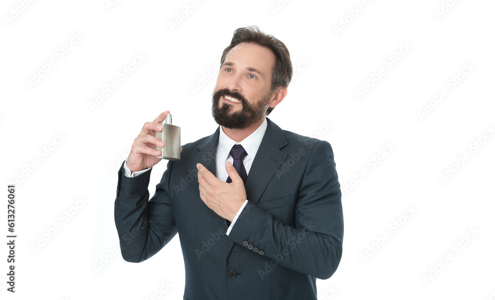 smiling consultant offer perfume in studio. consultant offer perfume on background. smiling consultant offer perfume in studio. consultant offer perfume on background.