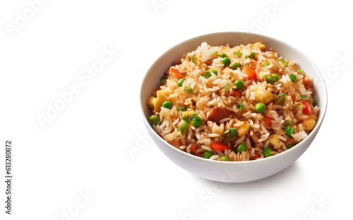 A Plate of Fried Rice Isola...