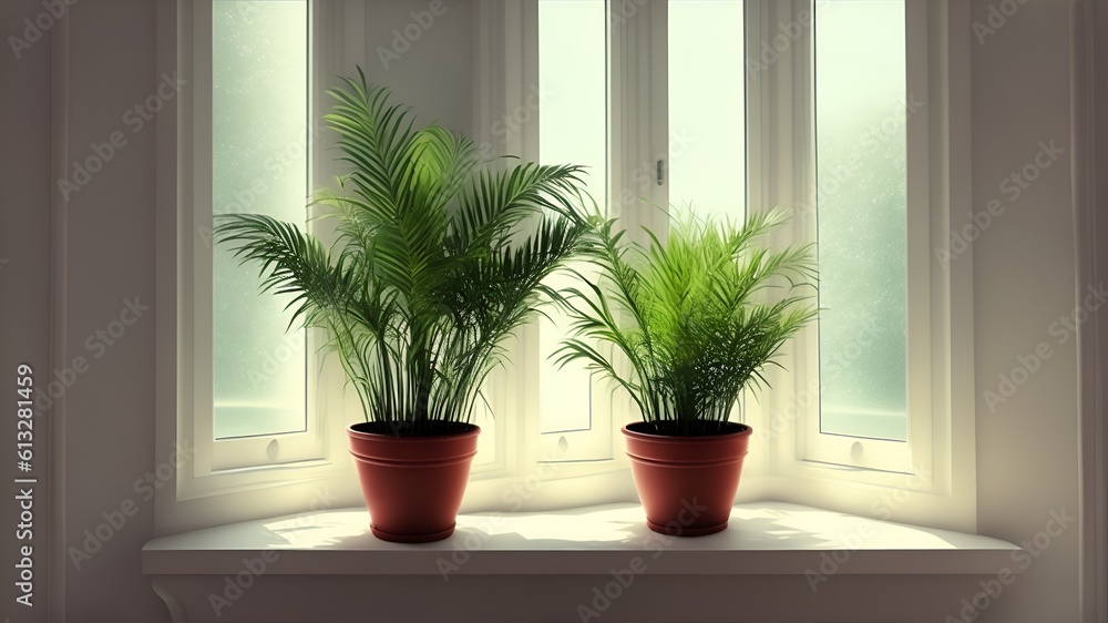Fototapeta premium Plantas en la habitación