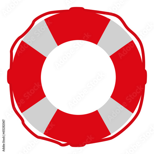 Lifebuoy in Cartoon Style. Maritime Water Safety. Vector illustration. Leisure and Tourism