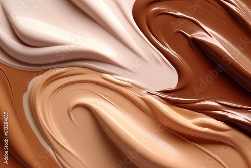 Texture of spilled paint or foundations. Generated by AI.