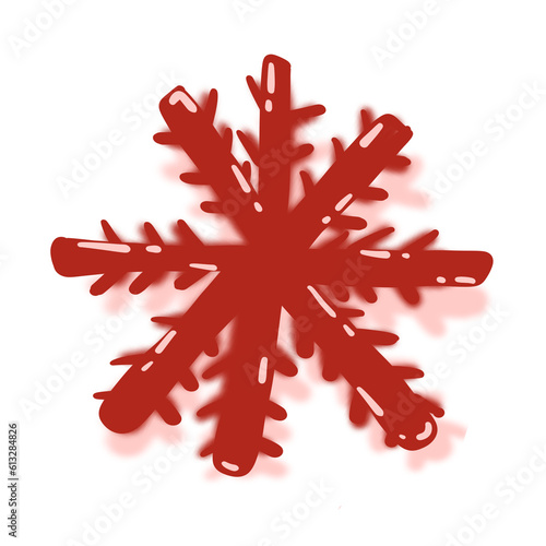 red snowflake We Wish You, Merry Christmas