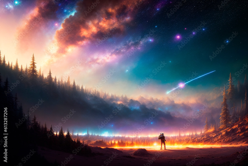 Generative concept art illustration. Generative ai. Generative concept art illustration. Generative ai.