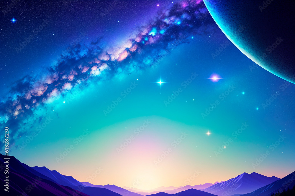 Obraz premium Generative concept art illustration. Generative ai.