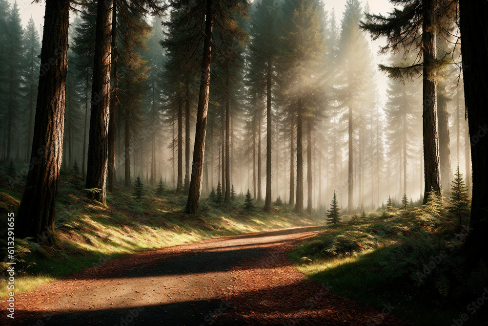 Fototapeta premium Generative concept art illustration. Generative ai. 