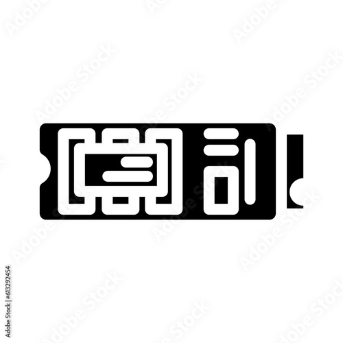 hard drive gaming pc glyph icon vector. hard drive gaming pc sign. isolated symbol illustration