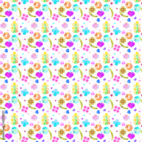 patterns, geometry, abstraction, figures, floristry, leaves, outline, rainbow, color, background, packaging, design