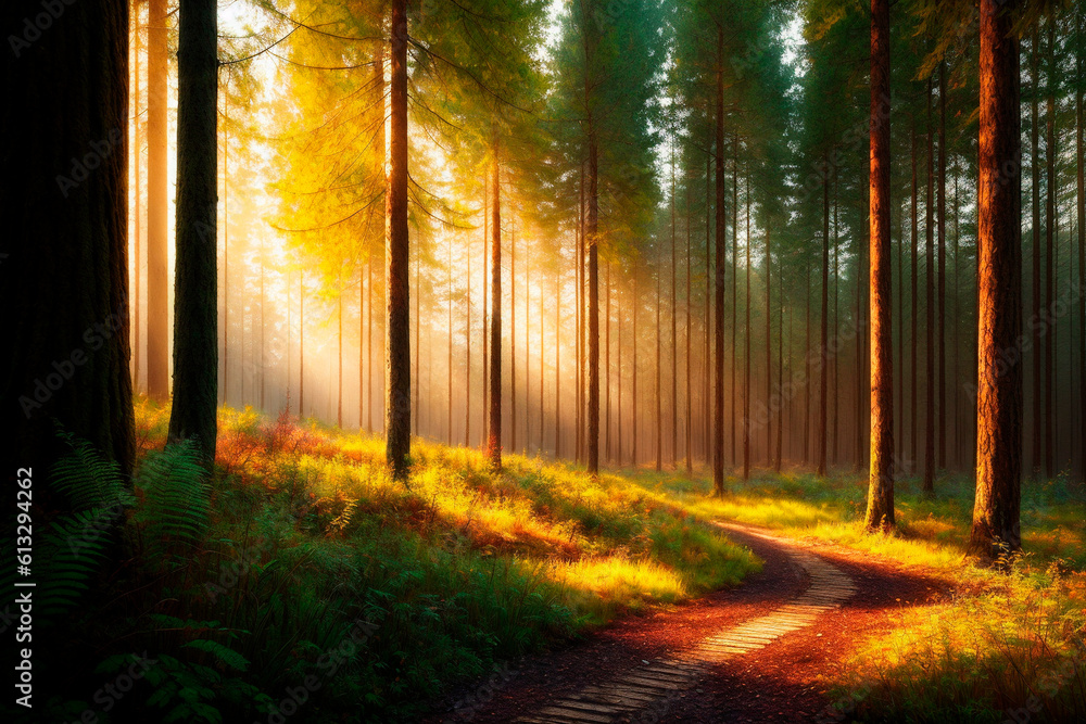 Fototapeta premium Generative concept art illustration. Generative ai.