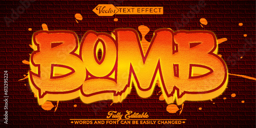 Graffiti Bomb Explosion Editable Text Effect Template