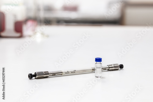Cartridge column chromatography of HPLC, LC and LC-MS instruments are used to separate or analyze sample compound and sample solution in the vial for analysis.